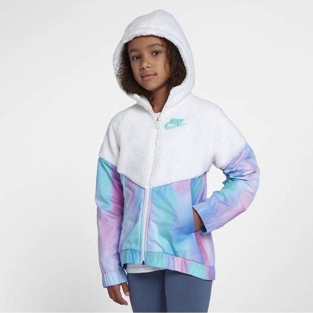 Nike Unicorn Jacket Faux Sherpa Hooded Windbreaker